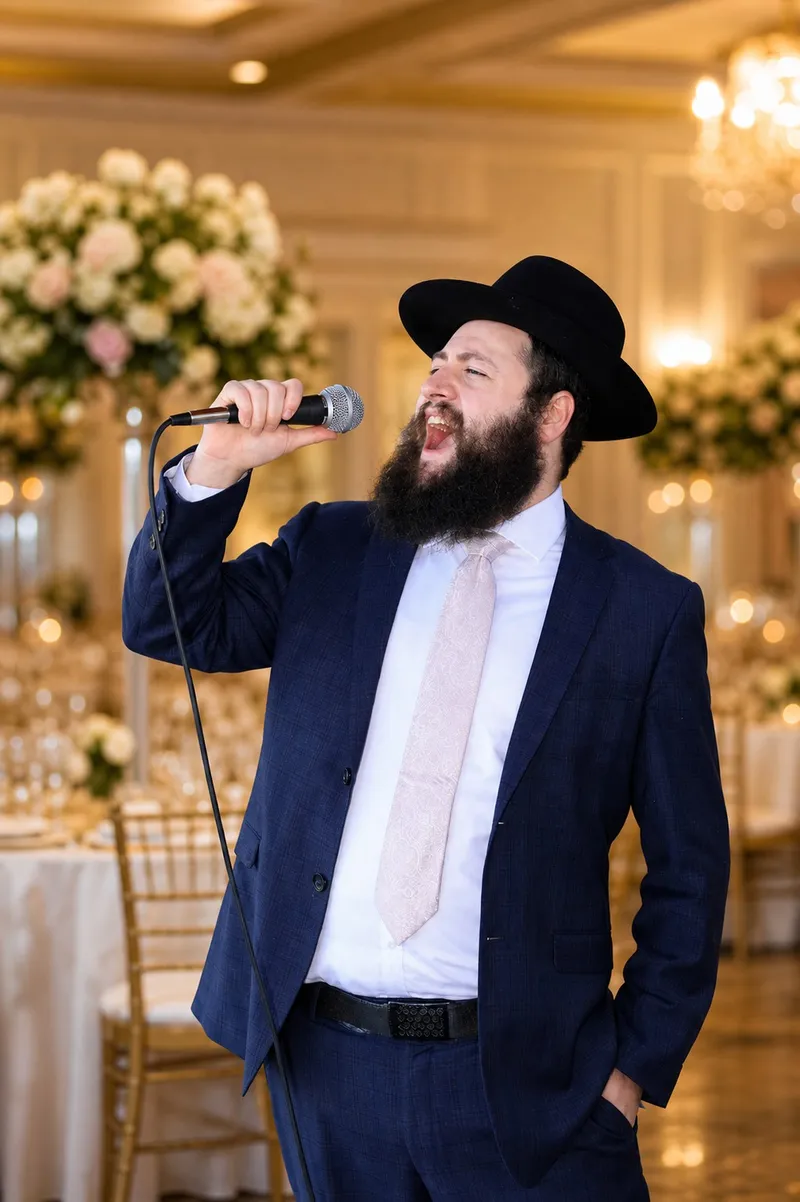 Motty performing live at a Jewish wedding in Brooklyn